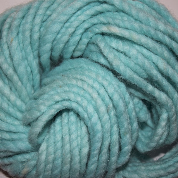 Thick 2ply Felted Wool 6 mm Roving Super Chunky Wool Yarn Weaving Supplies Aqua