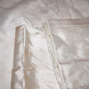 8X30&quot;, 10&quot;X30&quot;, 12X30&quot; White Huge Lot Silk Vintage Sari Fabric remnants scrap Bundle or By Weight
