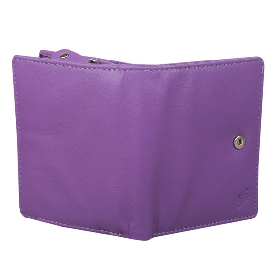 PU Leather Wallets For Women - Ladies Wallet With Coin Purse Pocket-Deep  Purple - Walmart.com