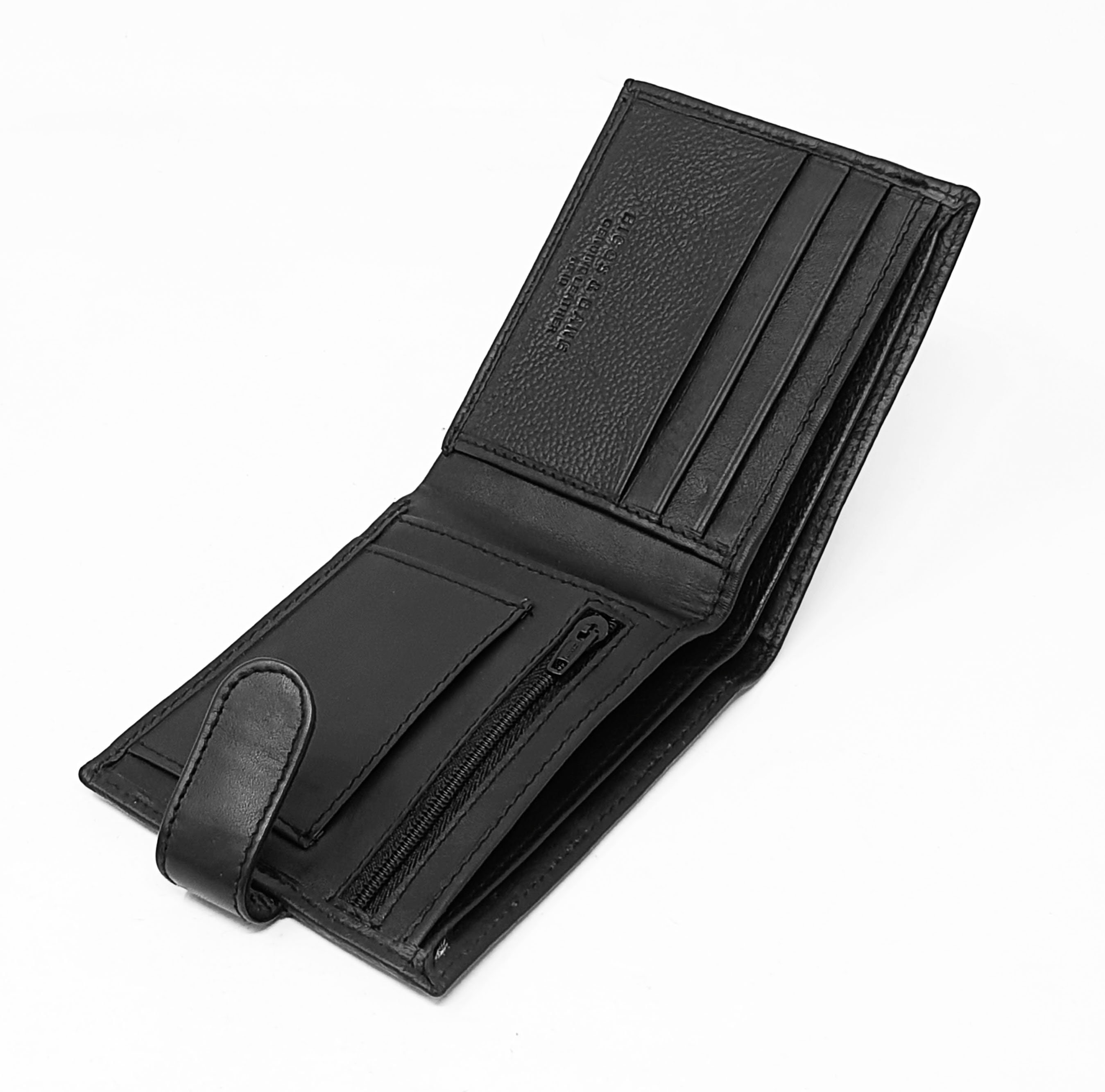 Men's Leather RFID Blocking Wallet Slim Bifold Style Zip Etsy UK