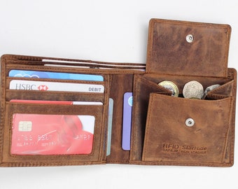 mens wallets with coin purse