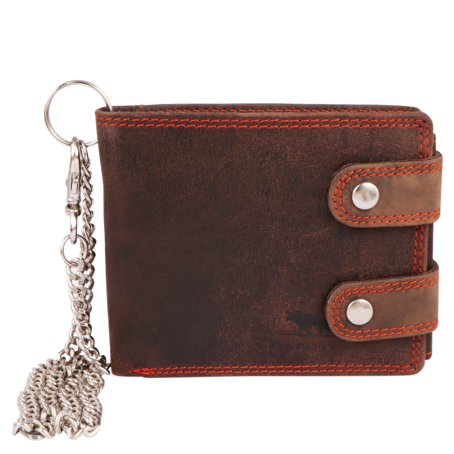 Handmade Sterling Silver Wallet Chain and Horsehide Wallet