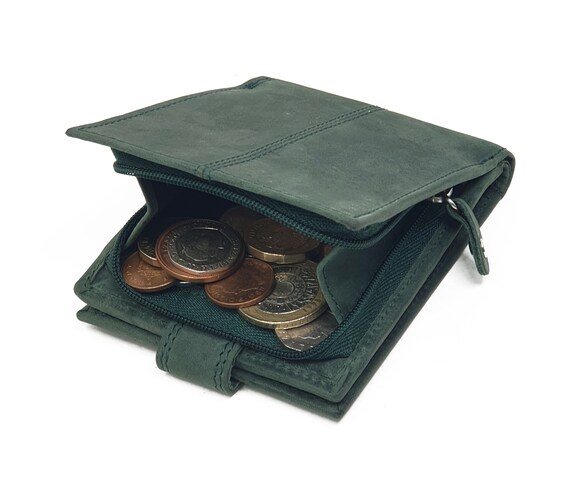 Large Zipped Men's Leather Wallet with RFID Protection