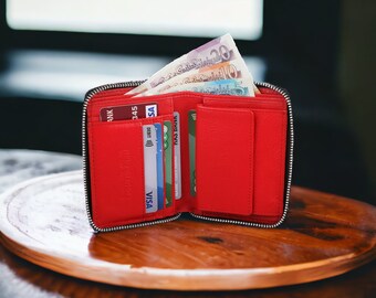 STARHIDE Men's RFID Blocking Wallet - Genuine Leather Zip Around With Coin Pocket, Gift Box - View #5