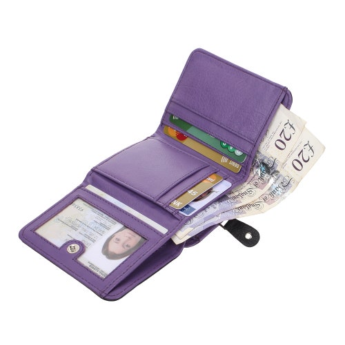 Ladies Women RFID Blocking Wallet Compact Lightweight Soft Etsy UK