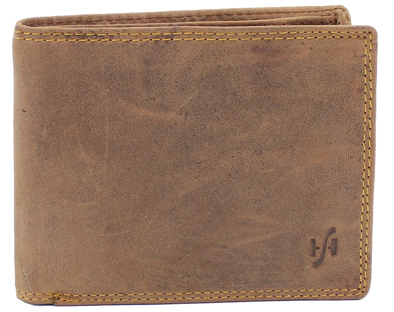 Starhide RFID BLOCKING Real Leather Trifold Coin Pocket Wallet Purse Gift 1217
