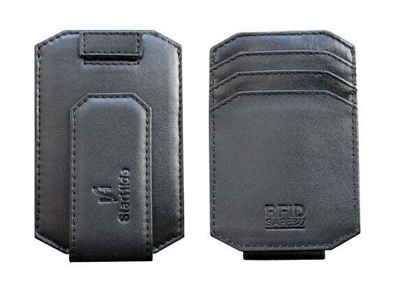 Mens Rfid Blocking Real Leather Strong Magnet Money Clip Etsy - image 0