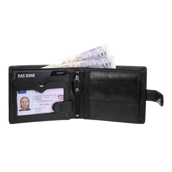 Best RFID Blocking Wallet for Men Real Leather RFID Credit Card Holder