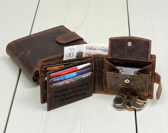 『Hollywood Wallet BROWN』 Vintage Wales Hollywood Wallet: 1940s Leather Hard Case, Plaid