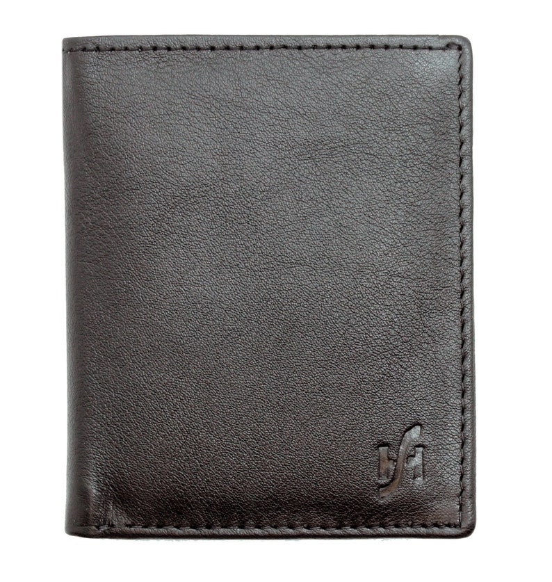 Men's RFID BlOCKING Slim Genuine Leather Front Pocket | Etsy