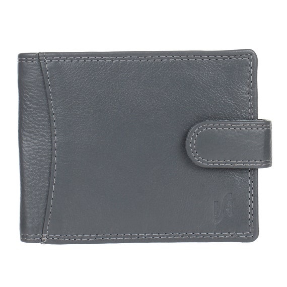 Genuine Leather RFID Blocking Wallet Coin Pocket Wallets for Men