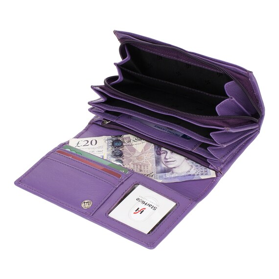 purple rfid wallet