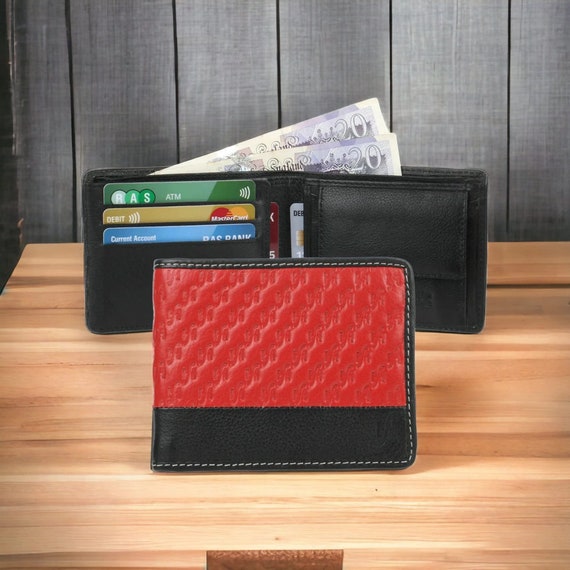 Italian Pocket Organizer For Men Genuine Leather Wallet With Blue And Red  Handbag From Cbc13344, $45.49 | DHgate.Com