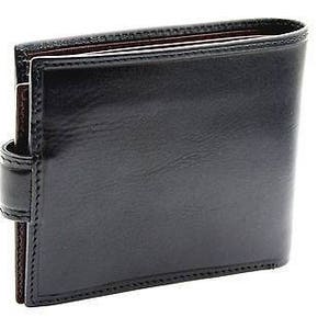 StarHide Mens black brown real italian leather wallet with coin pocket pouch and id window. Multi card holder 835 image 3