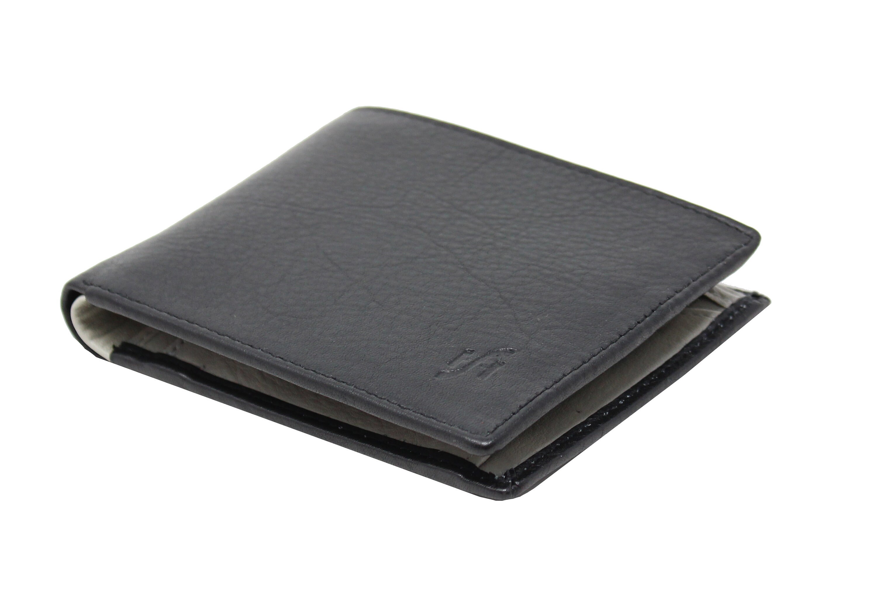 Men's RFID Blocking Classic Black Grey Small Bifold - Etsy UK