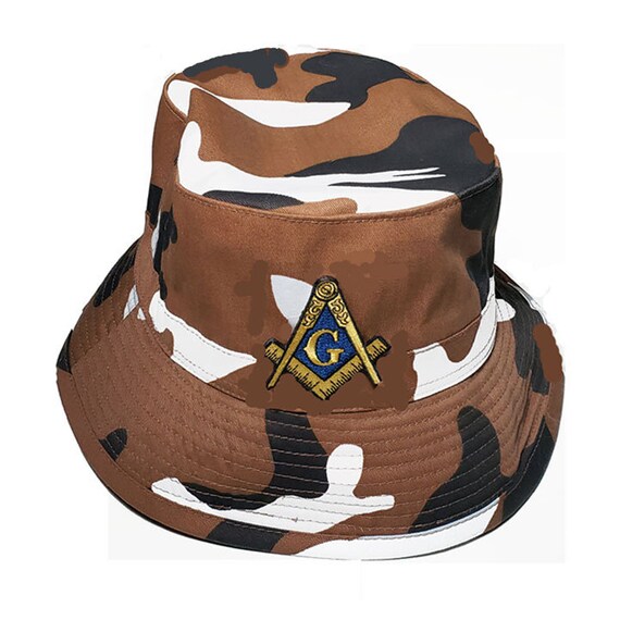 COFFEE CAMO MASONIC Bucket Hat 
