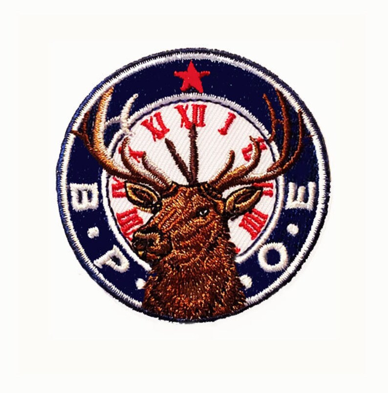 ELKS BPOE IRON on Patch Embroidered Logo Use on | Etsy