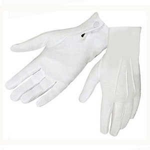 womens white cotton dress gloves