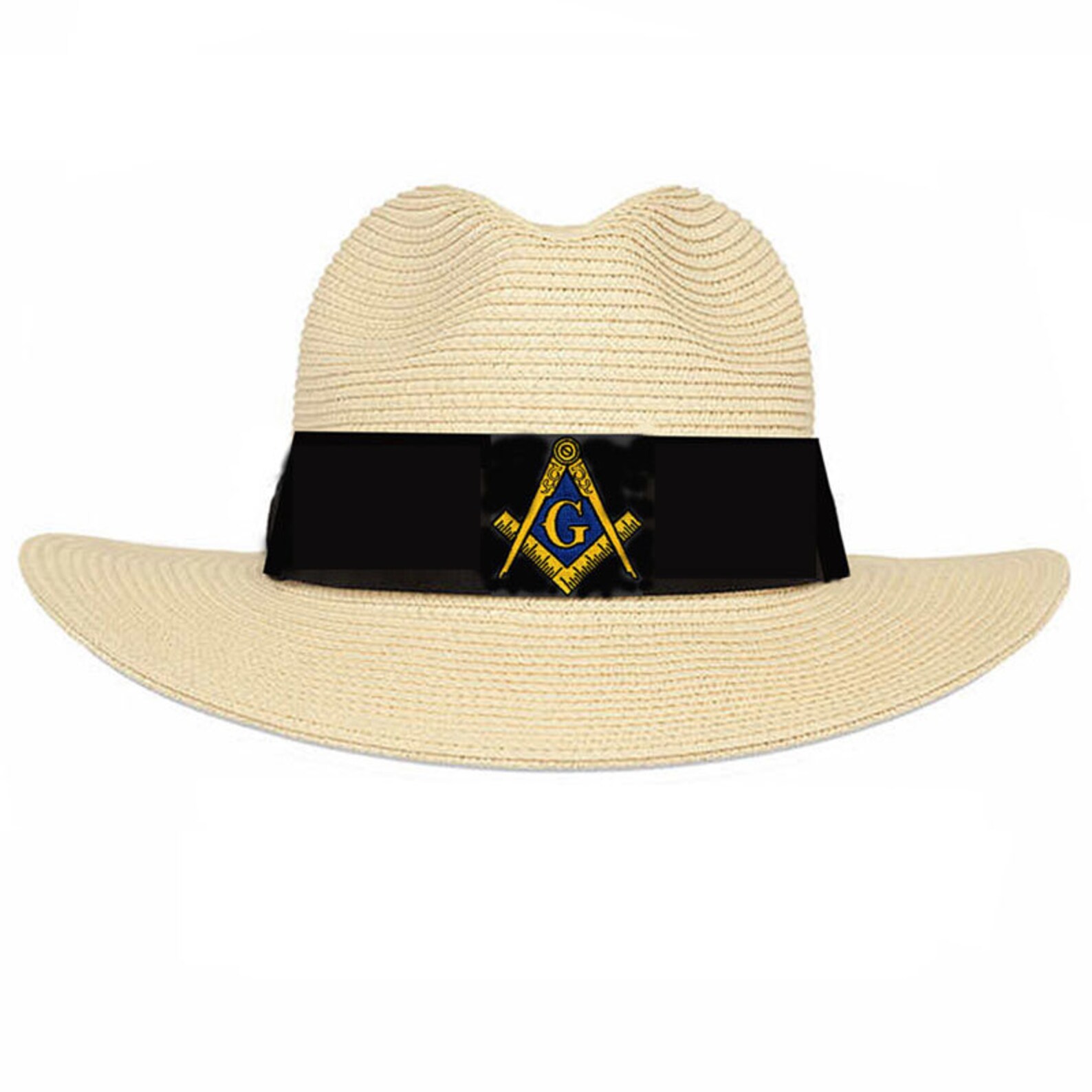 HAT BANDS for Masonic Straw Gamblers Hat 20 Embroidered Etsy