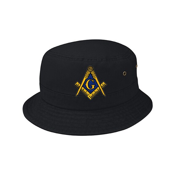 MASONIC BUCKET HAT Black or Tan/khaki 