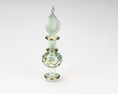 3 quot Small Green Egyptian Glass Perfume Bottle