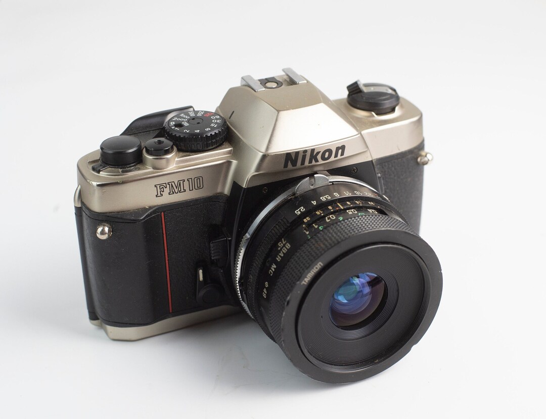 Nikon FM10 Manual Focus 35mm Camera W/tamron 28mm F 2.5 Lens. Etsy