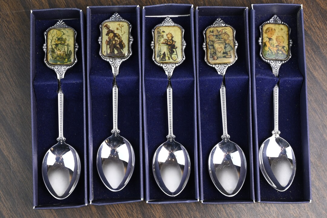 5 Limited Edition Hummel Spoons in Original Cases Etsy