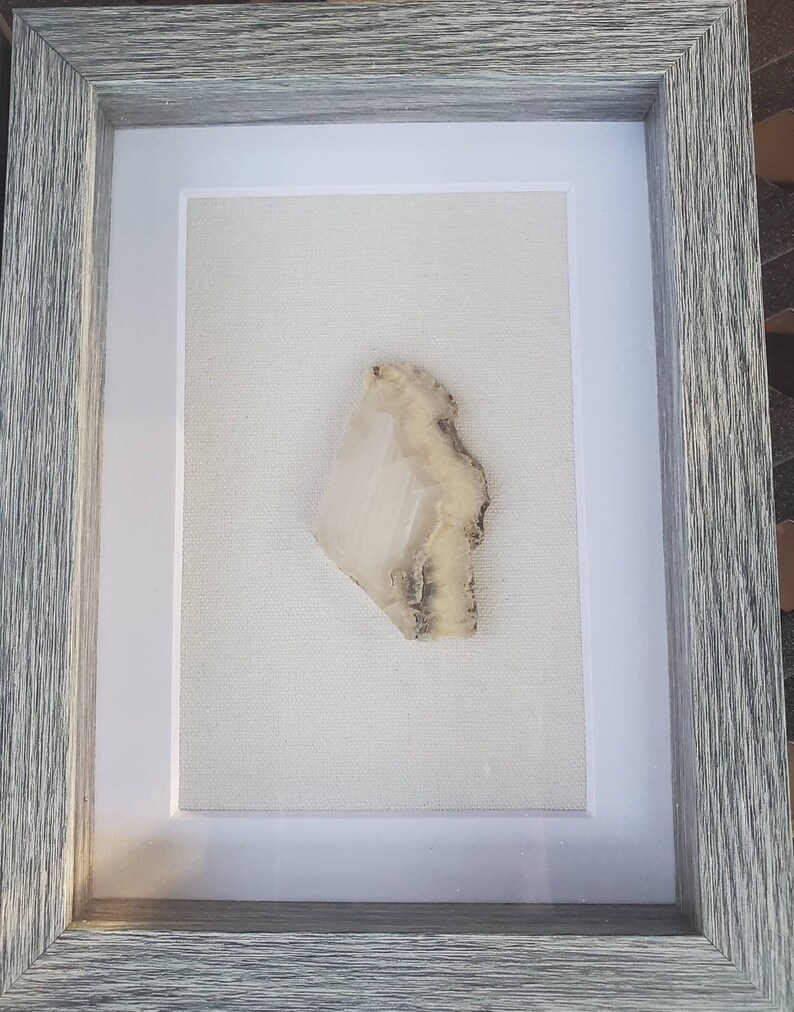 Geode Shadow Box Rock art framed Framed geodes set of two Etsy