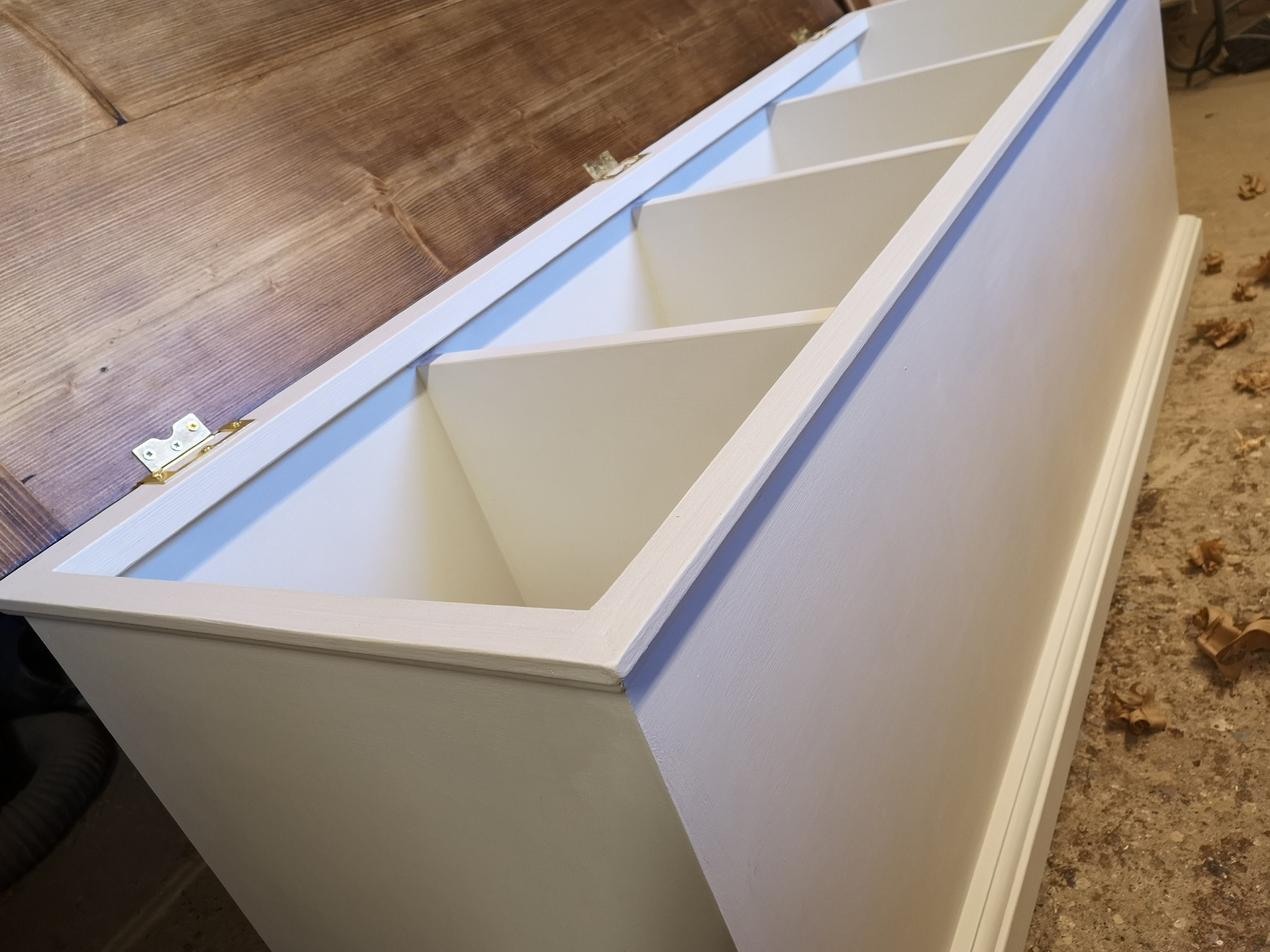 Vintage Pine Farmhouse Storage Chest / Bench Seating / Shoe Etsy