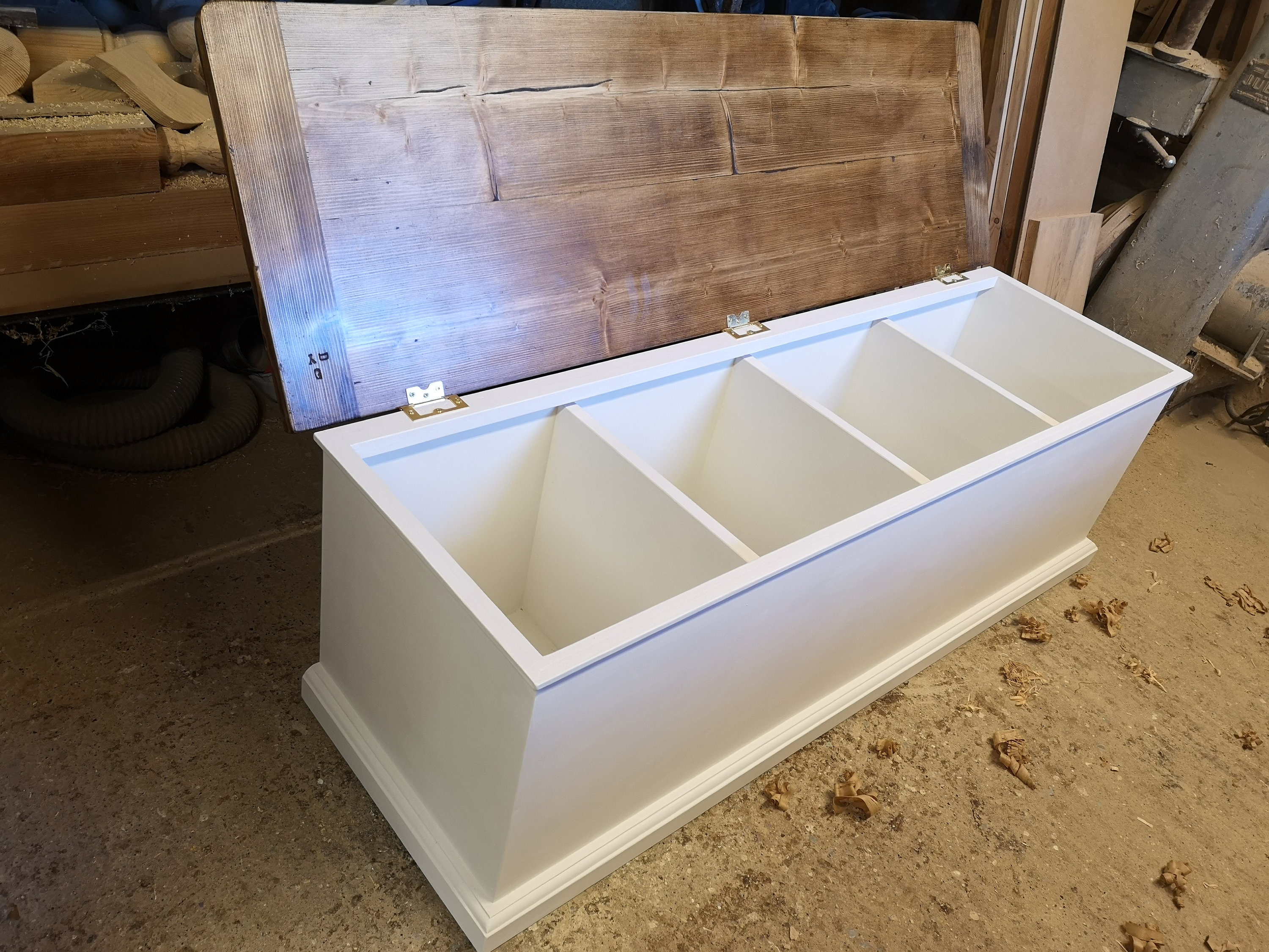 Vintage Pine Farmhouse Storage Chest / Bench Seating / Shoe Etsy