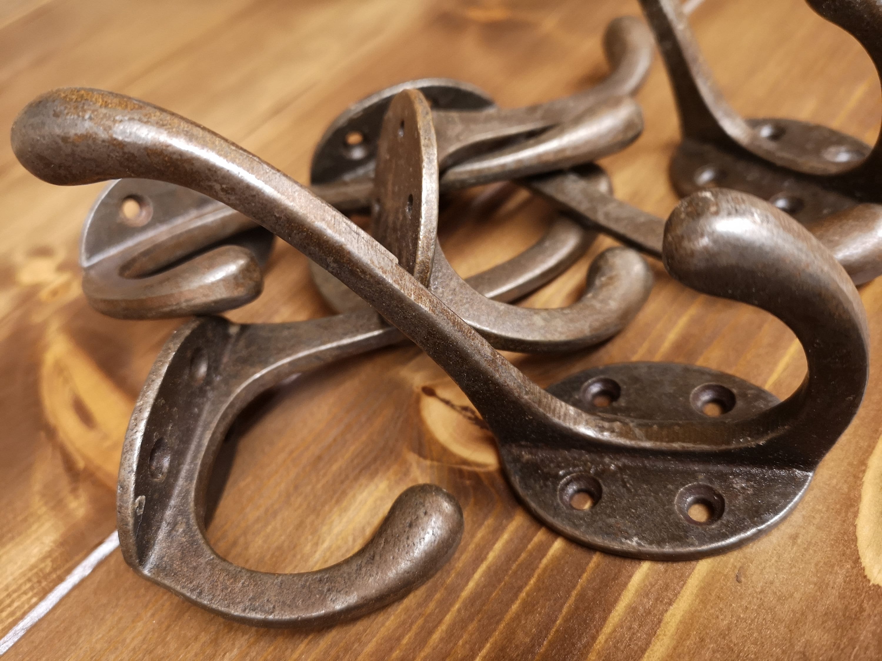 Vintage Industrial Style Coat Hooks victorian Period Cast Etsy