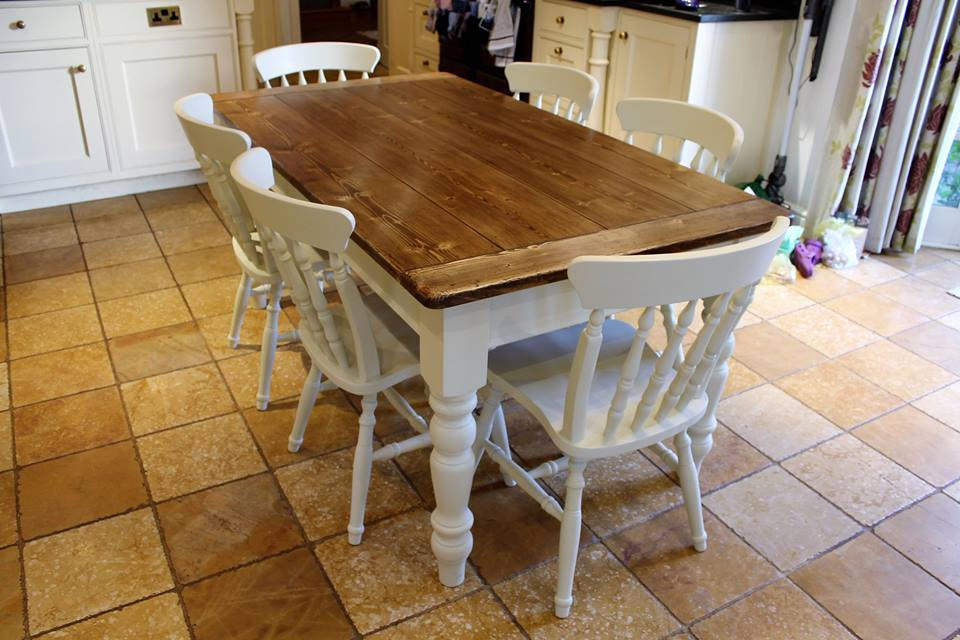 Vintage Pine Farmhouse Table and Chairs Made to Order listing Price is
