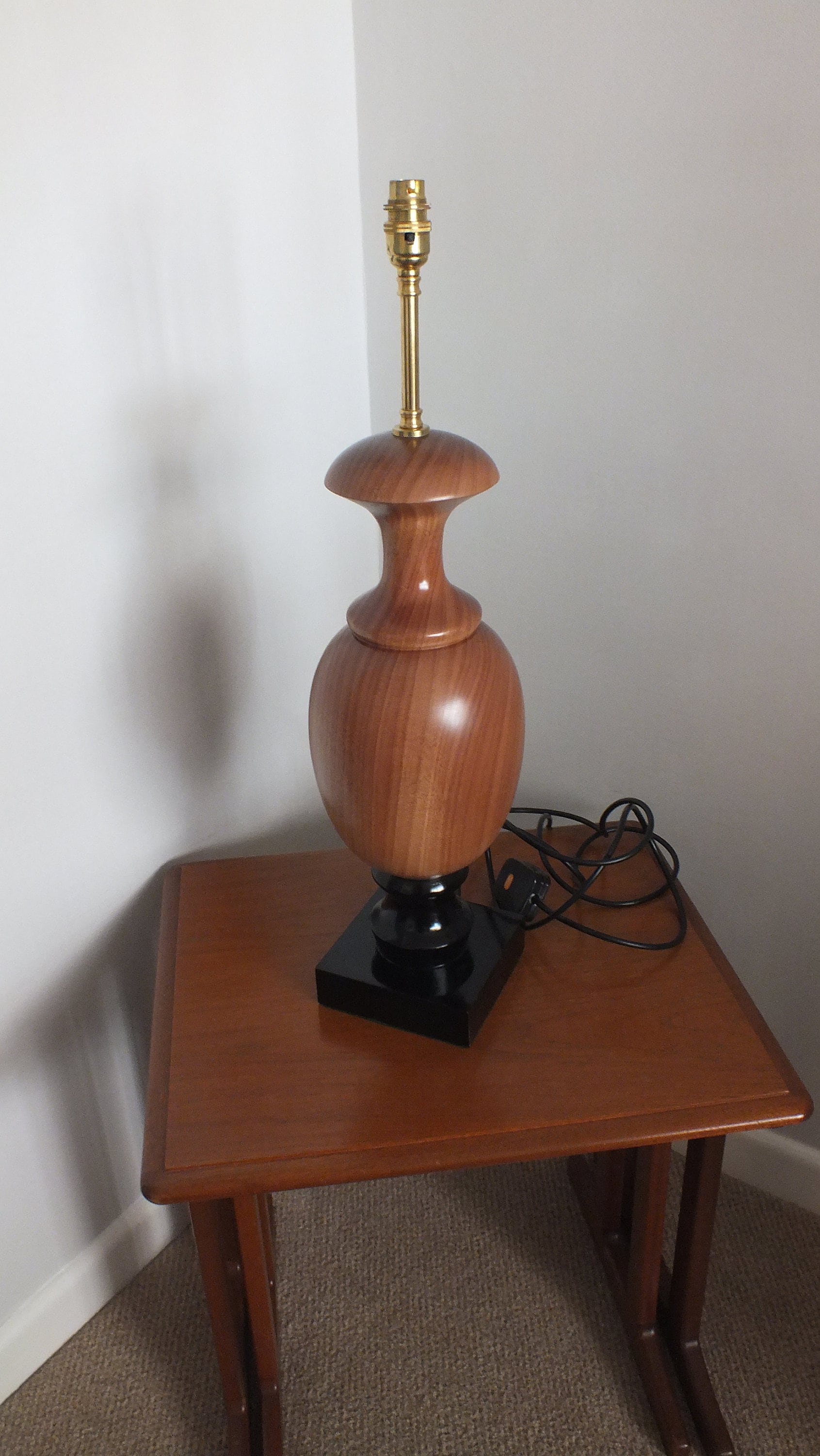 Mahogany table lamp