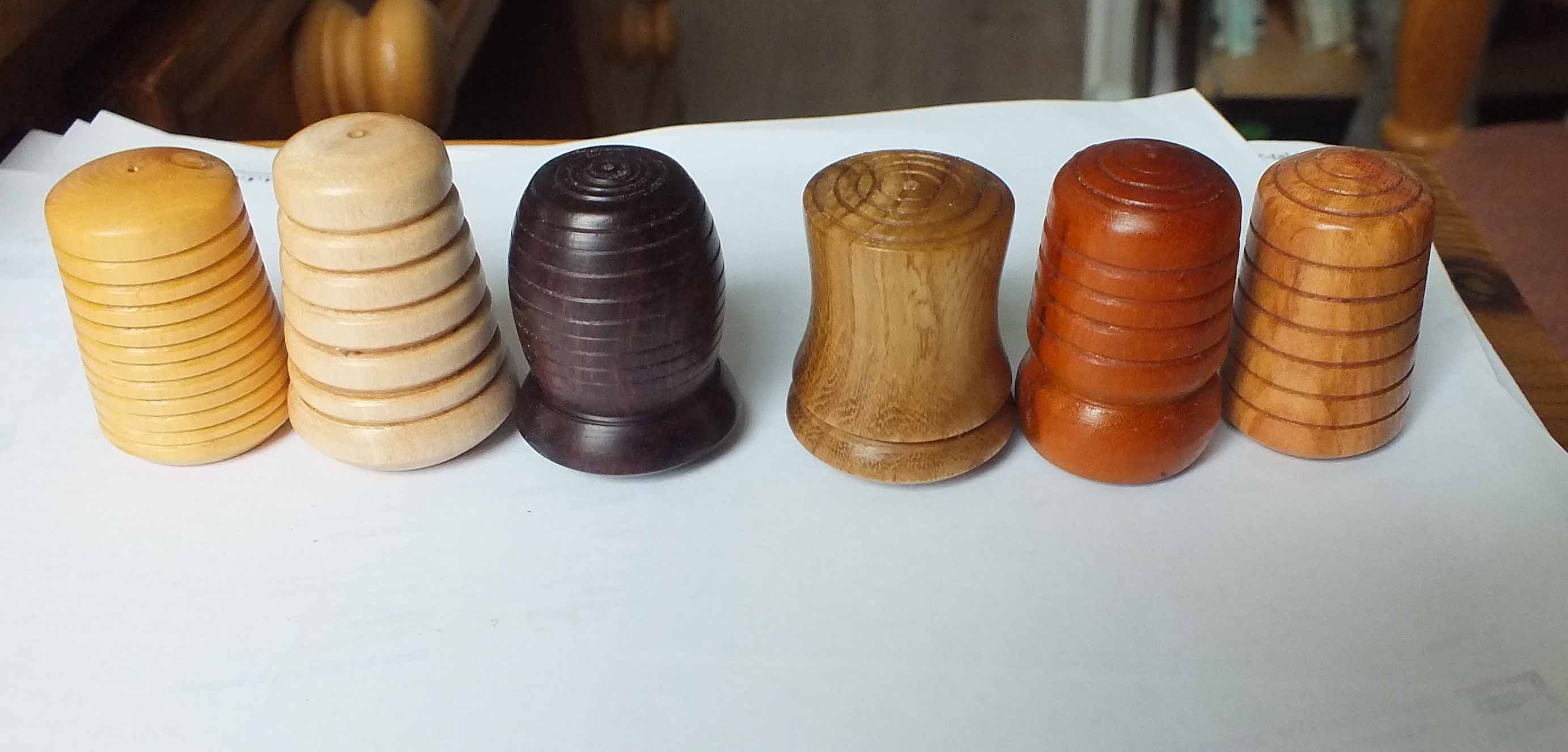 Wooden thimbles/ collectible/ exotic timbers