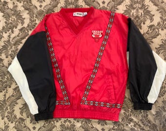 Vintage Men&#39;s Chicago Bulls Unique Sports Generation Windbreaker Jacket XL Basketball Winter Fall Spring NBA Streetwear