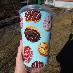 Large Doughnut Iced Coffee Cozy image 1