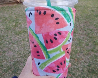 Watermelon Iced Coffee Cozy