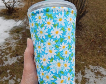 Daisy Iced Coffee Cozy