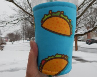 Tacos Iced Coffee Cozy