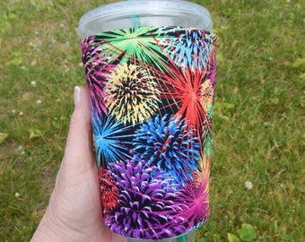 Fireworks Grand Finale Iced Coffee Cozy