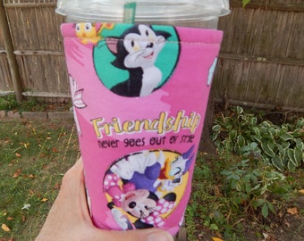 Cartoon Iced Coffee Cozy