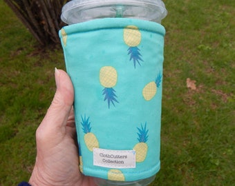 Tossed Pineapples Iced Coffee Cozy