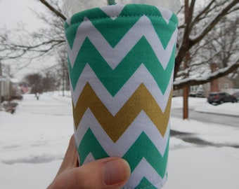 Chevron Iced Coffee Cozy