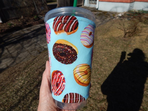 Large Doughnut Iced Coffee Cozy