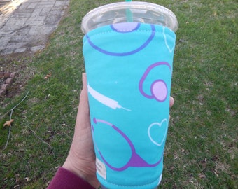 Large Stethoscope  Iced Coffee Cozy