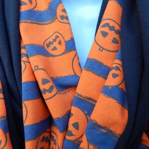 Lined Jack O Lantern Infinity Scarf image 4