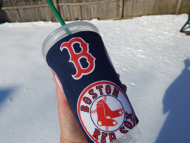 Red Sox Iced Coffee Cozy image 2