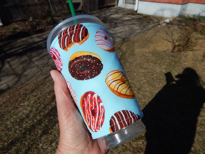 Large Doughnut Iced Coffee Cozy image 2