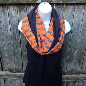 Lined Jack O Lantern Infinity Scarf image 5