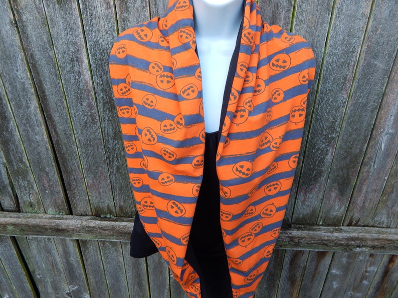 Lined Jack O Lantern Infinity Scarf image 6